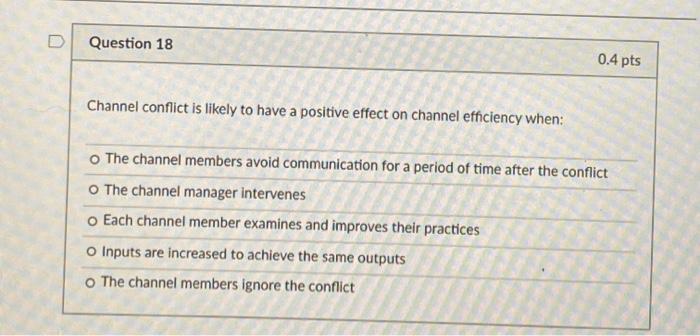 20 points D Question 19 0.4 pts Taking the