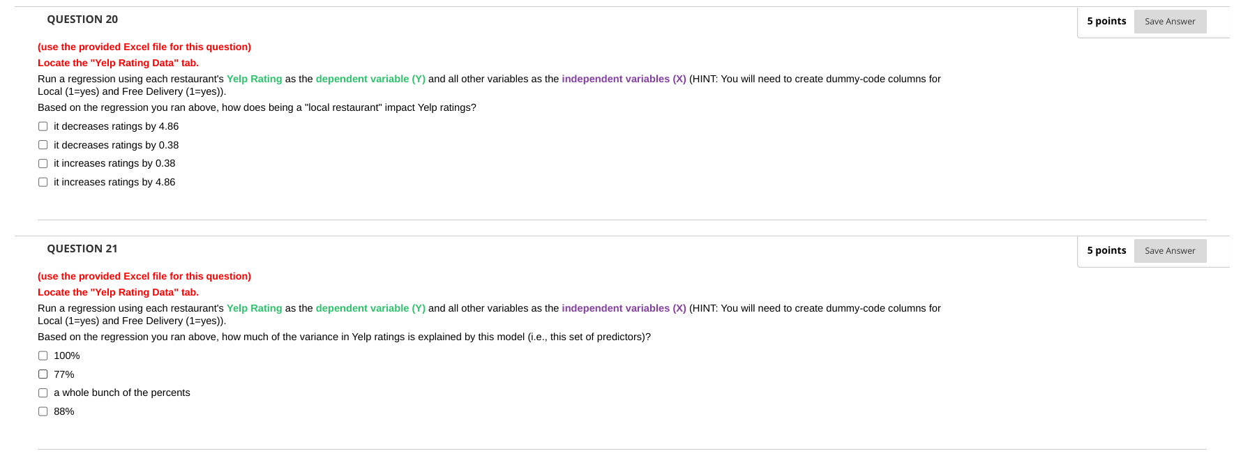 (use the provided Excel file for this question)
