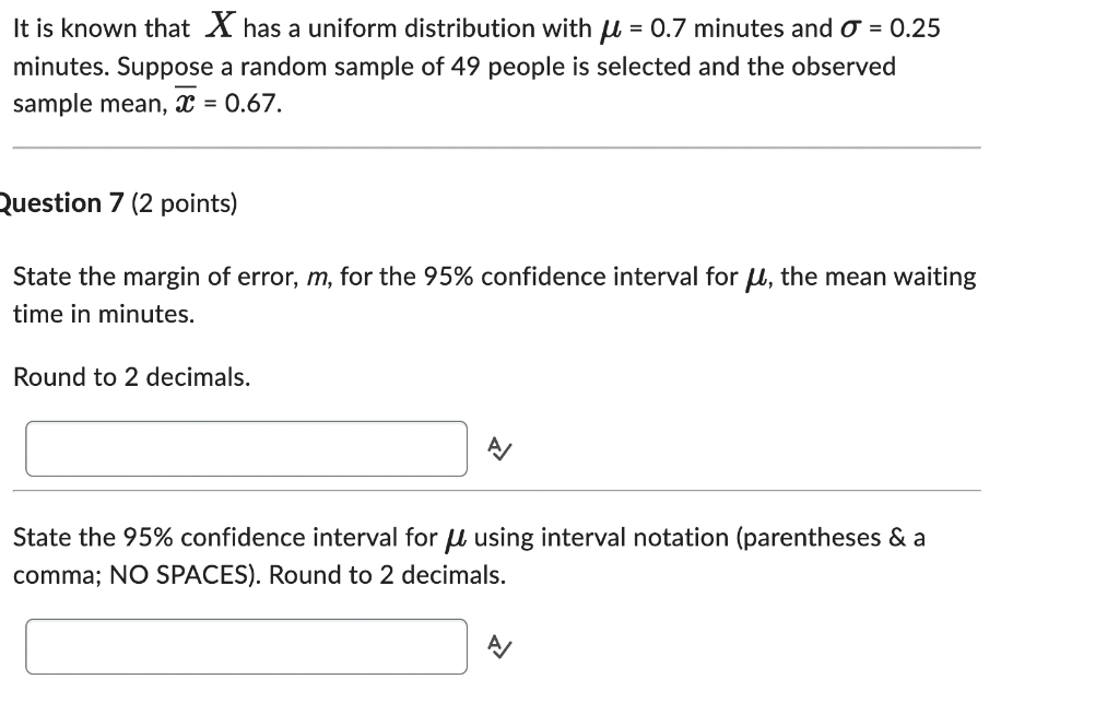 It is known that X has a uniform distribution