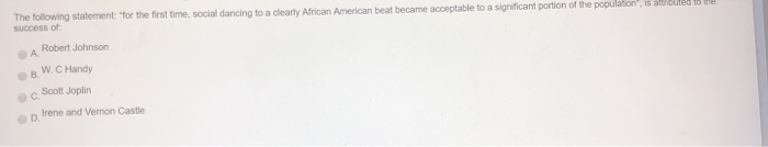 The following statement: "for the first time,