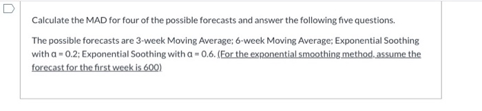 Back Forecasting ProblemData.xls 1 2 3 4 5 6 7 8