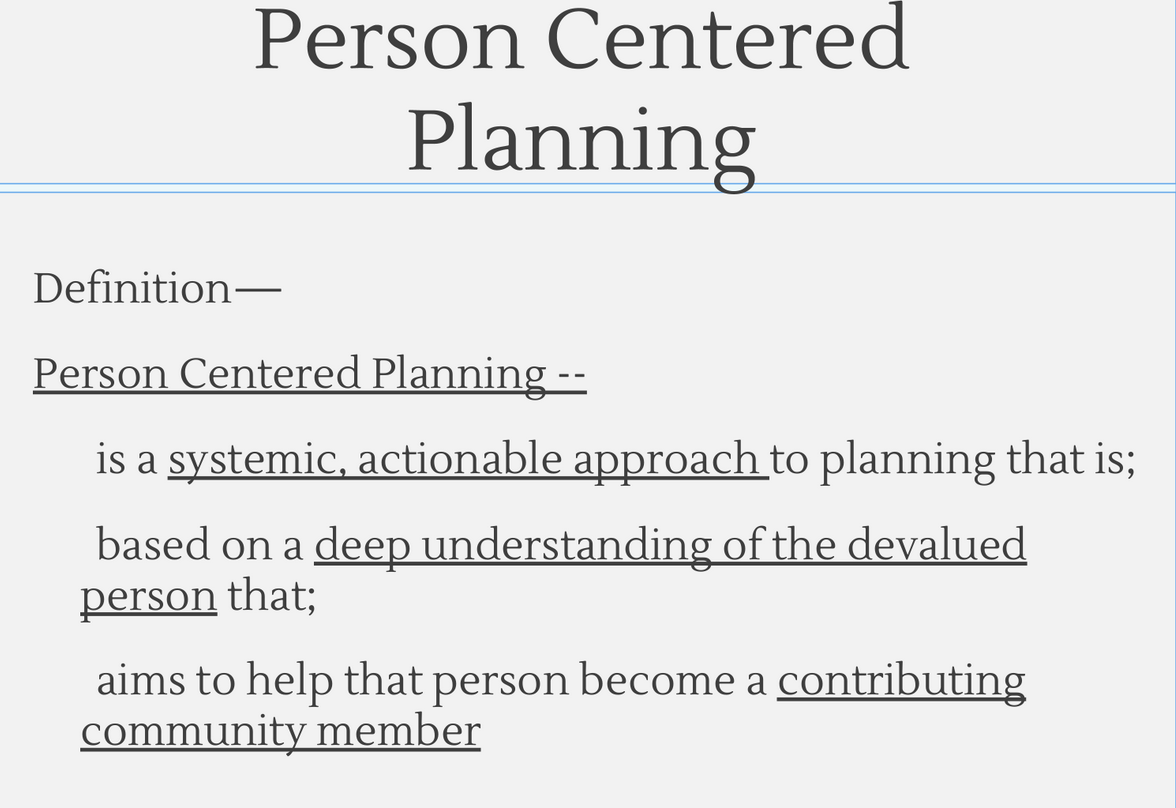 Select a planning process covered in this unit