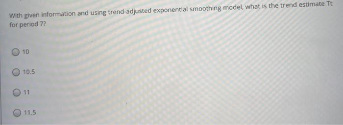 10. After plotting demand for four periods, an