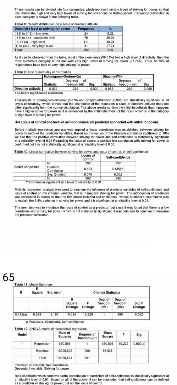 from the above mentioned study provide the