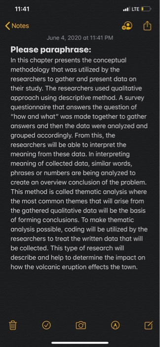 11:41 LTE < Notes June 4, 2020 at 11:41 PM Please