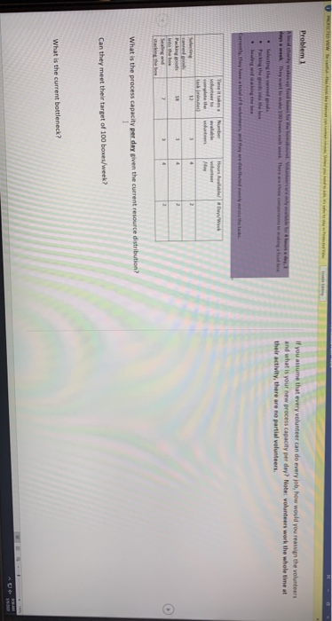 Problem 1 Iyo me that every volunteer can do