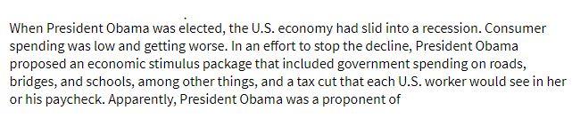 When President Obama was elected, the U.S.