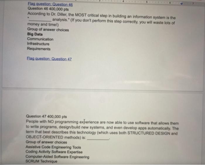 Flag question: Question 46 Question 46 400,000