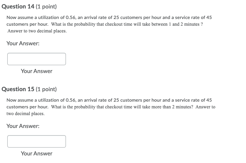 answer 14-15 Question 8 (1 point) Saved A fast