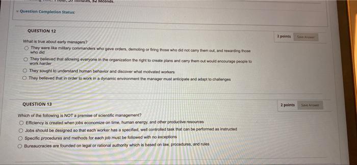 Hour, minutes, 32 seconds. Question Completion