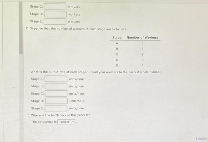 The production process shown below consists of