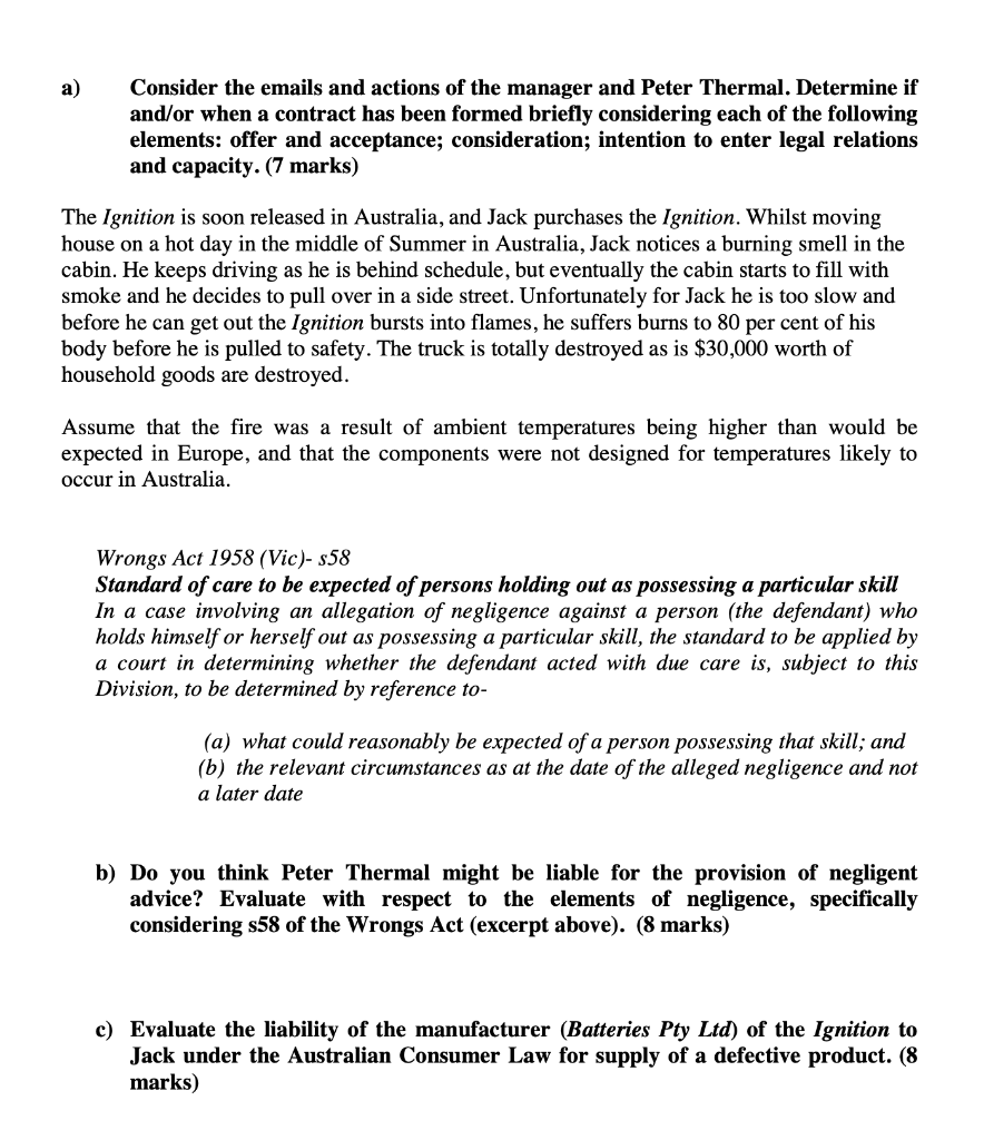 Q3 Contract, Negligence and Product Liability (23