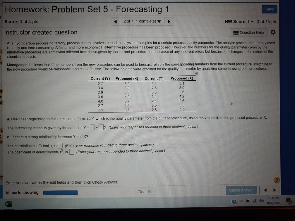 Homework: Problem Set 5 - Forecasting 1 Save