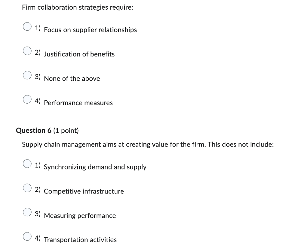 Firm collaboration strategies require: 1) Focus
