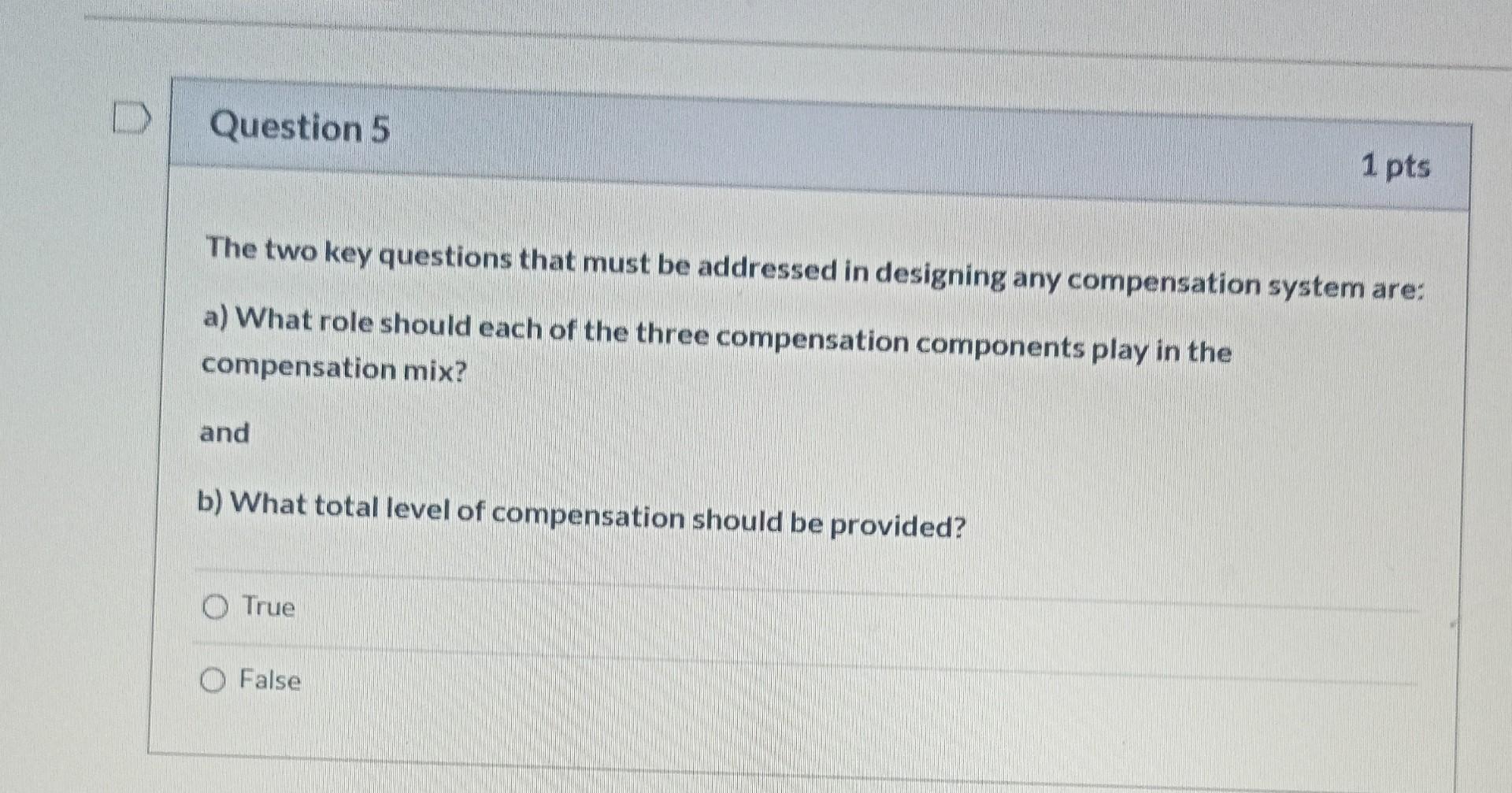 The two key questions that must be addressed in