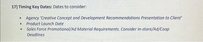 i am a creating a creative briefing document. its