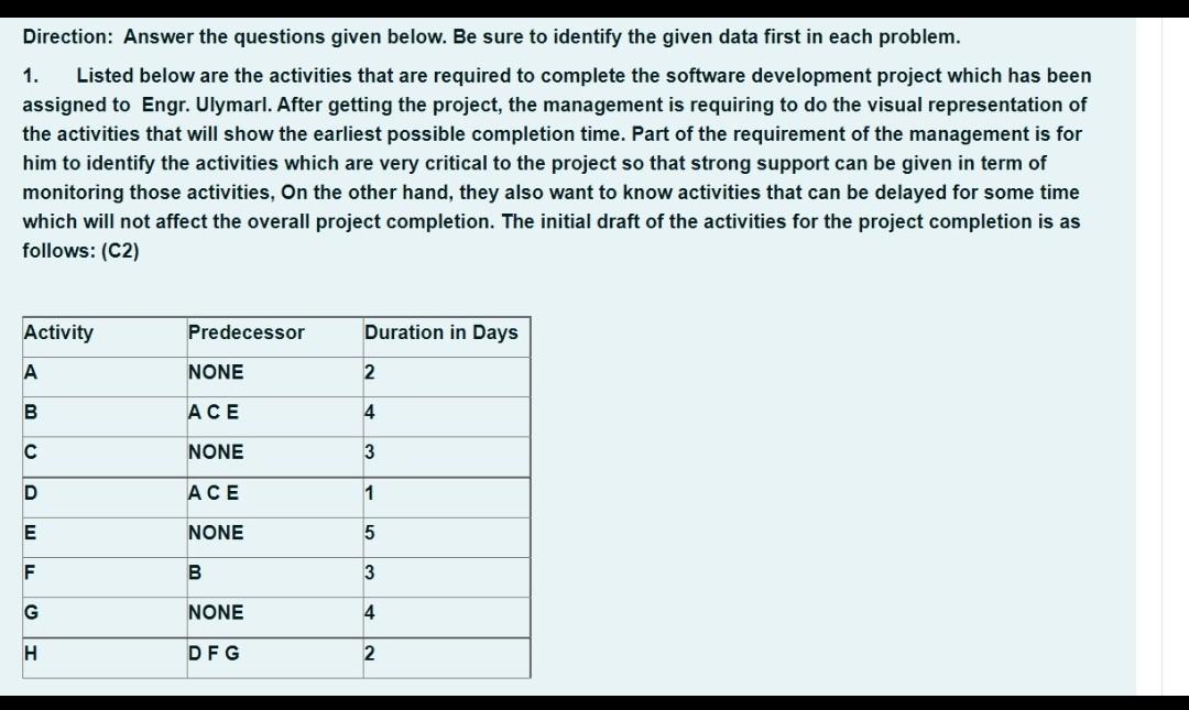 I want a correct answer in clear handwriting or a