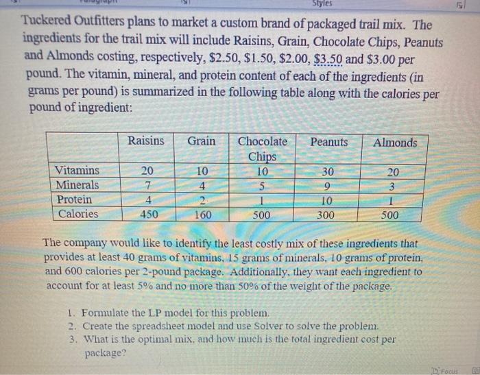 please show excel formulas and how to do in