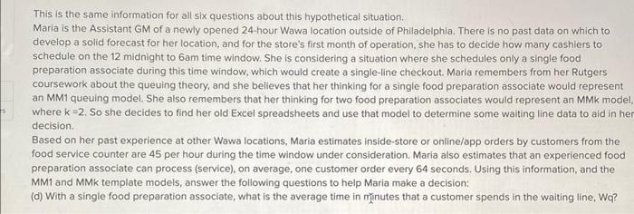 This is the same information for all six