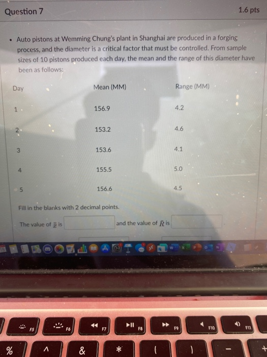 Can i get help with question number 7 please?