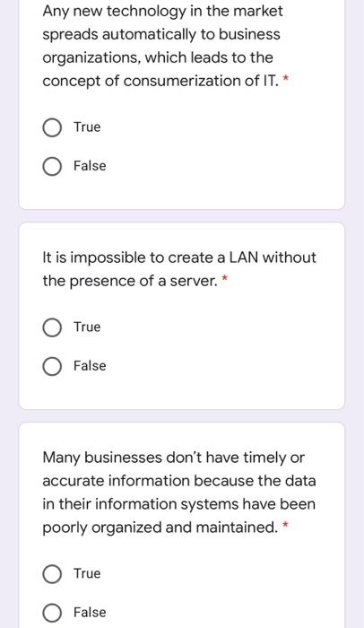 please answer the 6 t or f Finding customers