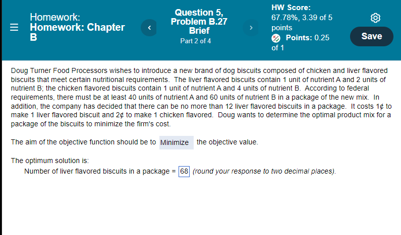 Homework: = Homework: Chapter B Question 5,
