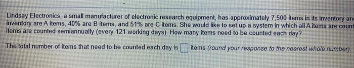 Lindsay Electronics, a small manufacturer of