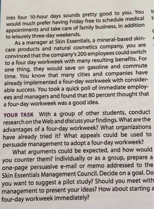 10.5 Persuasive Message Flowing Upward: We Want a