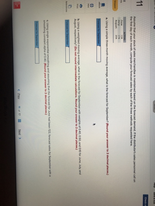 Save & Exit Check 11 8 Assume that your stock of