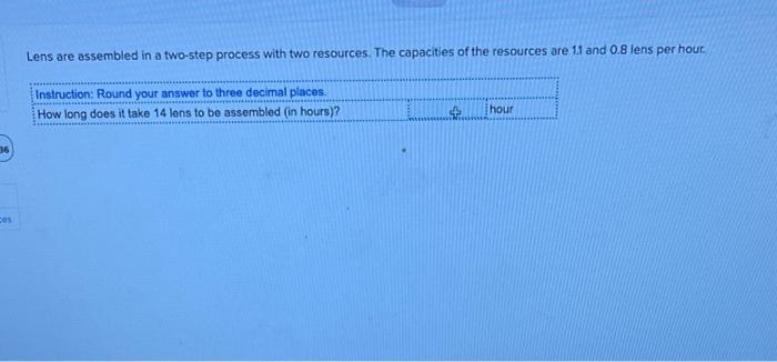 Lens are assembled in a two-step process with two