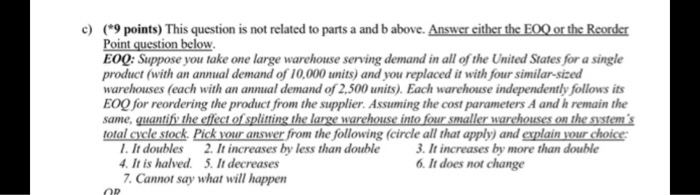 c) (*9 points) This question is not related to