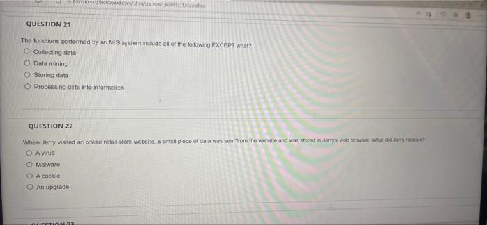 QUESTION 19 As the IT manager for the company,