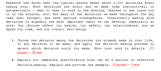 are Research has shown that the typical person