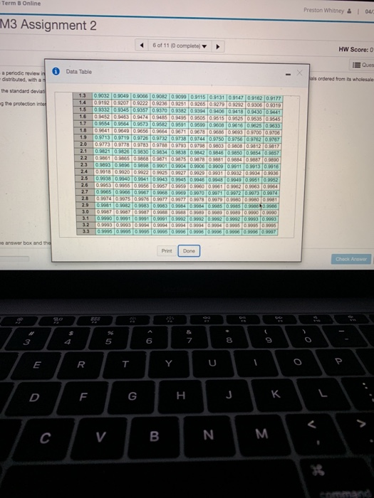 Preston Whitney & 04/22/20 5:12 PM omework: M3