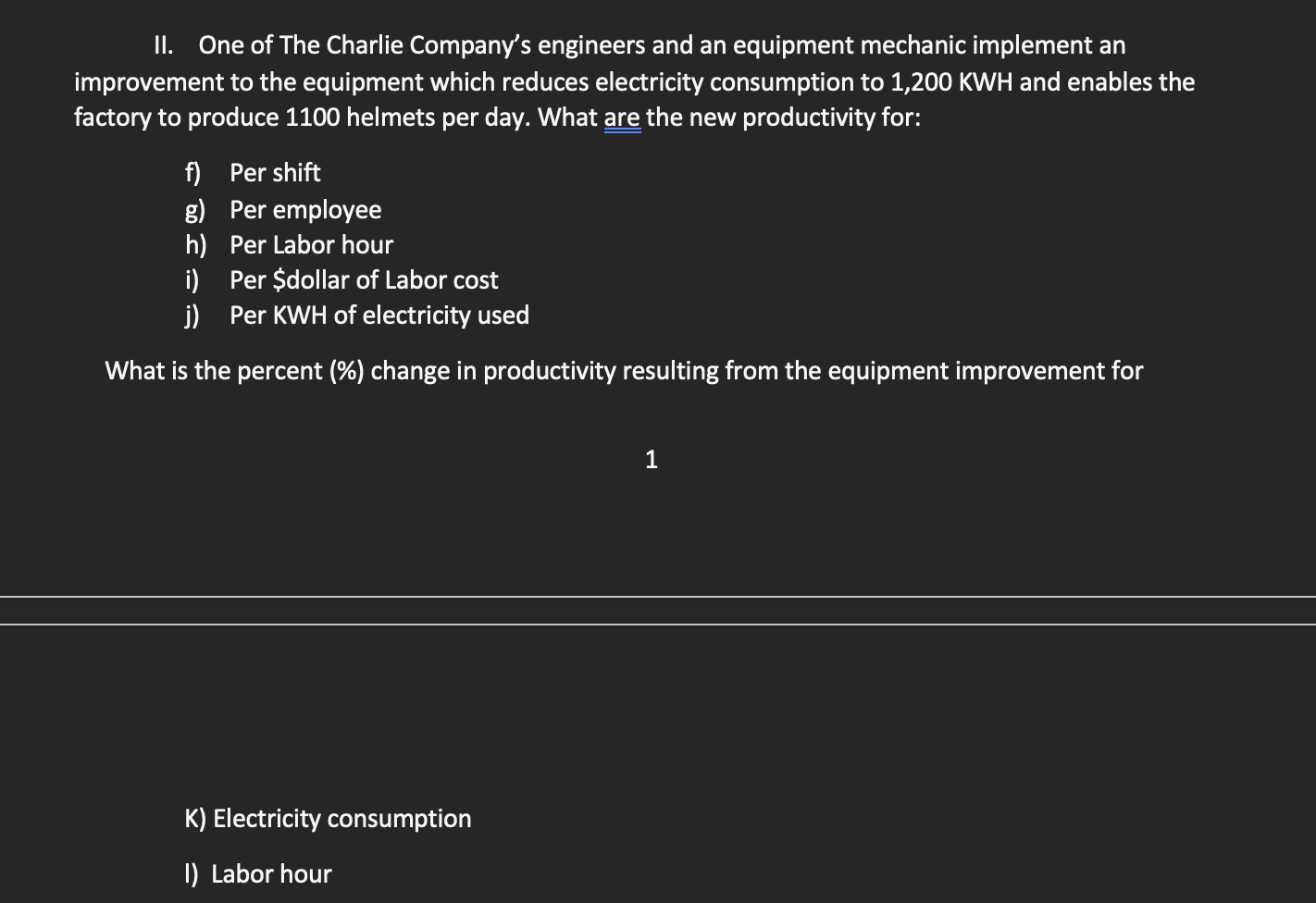 Need help with PT 2 The Charlie Company