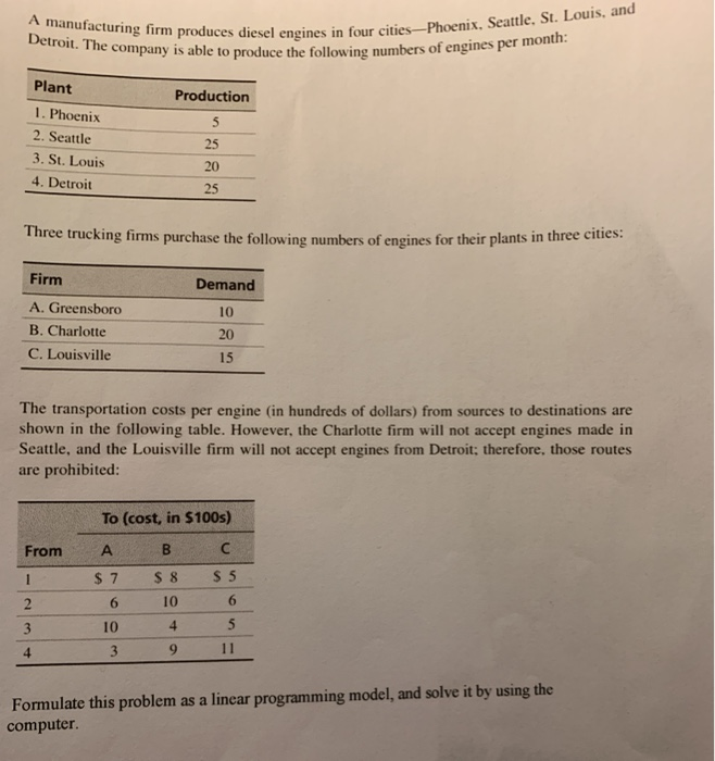 Detroit. The company is able to produce the