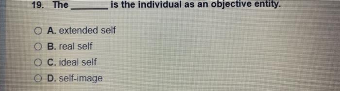 20. Pursuits where an individual thinks