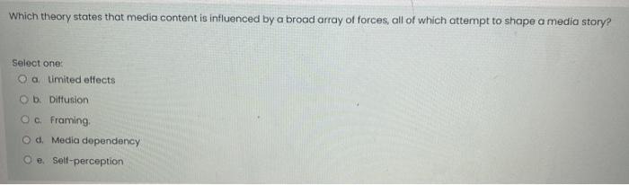 public relations please help Which theory states