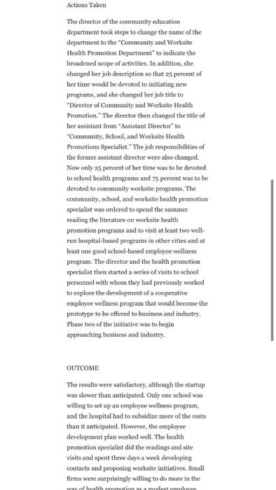 question 4&5 ase Study Topic: Job descriptions A