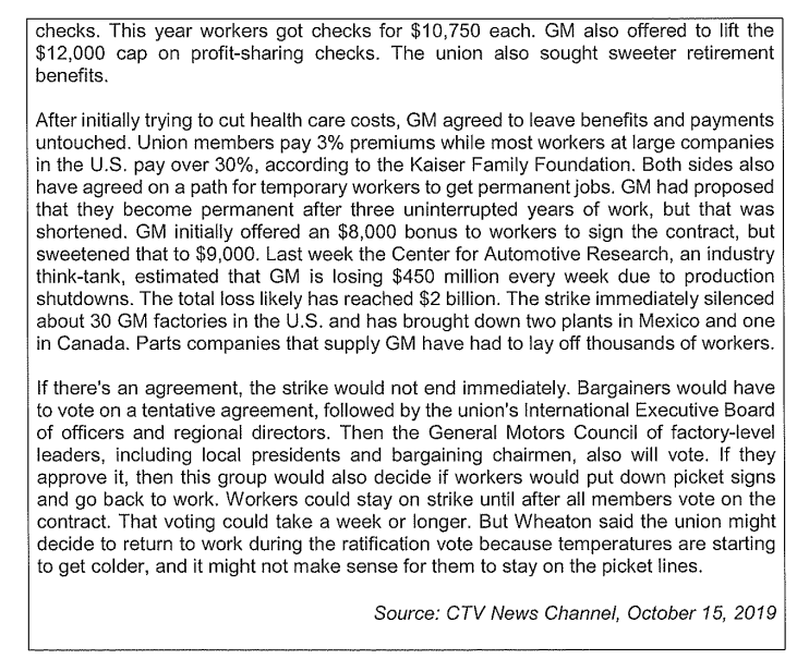 GM CEO joins talks; deal to end strike may be