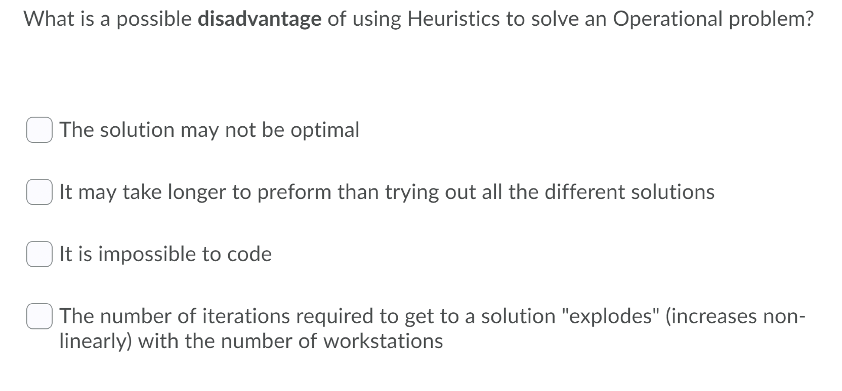 What is a possible disadvantage of using