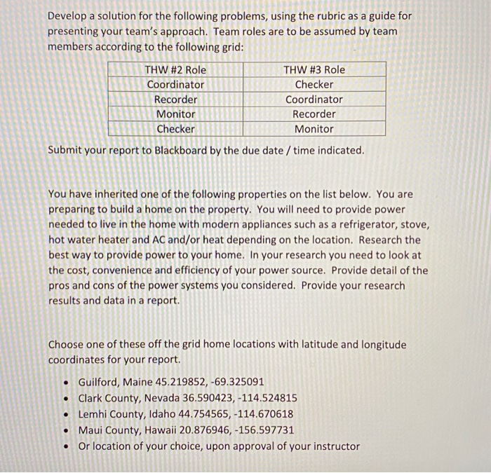 Develop a solution for the following problems,