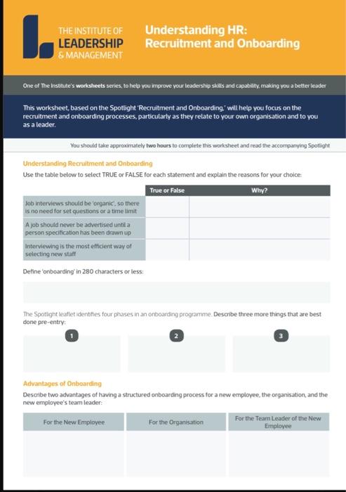 Read the following article from The Institute of