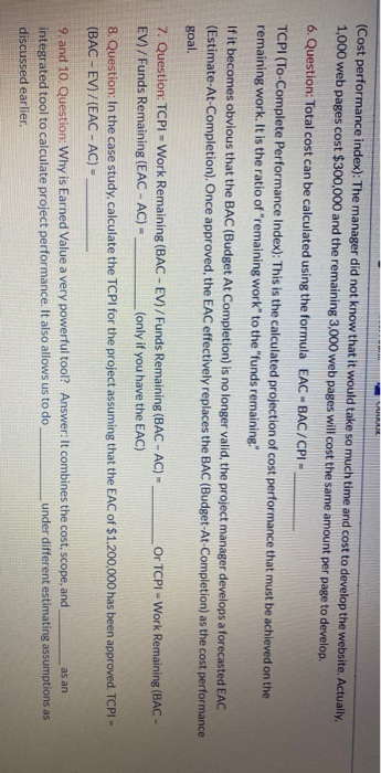 Let's assume that a project you are on needs to