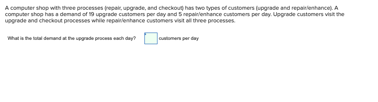 A computer shop with three processes (repair,