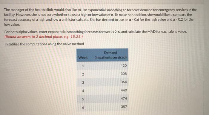 Do it on Excel. Show all the work The manager of