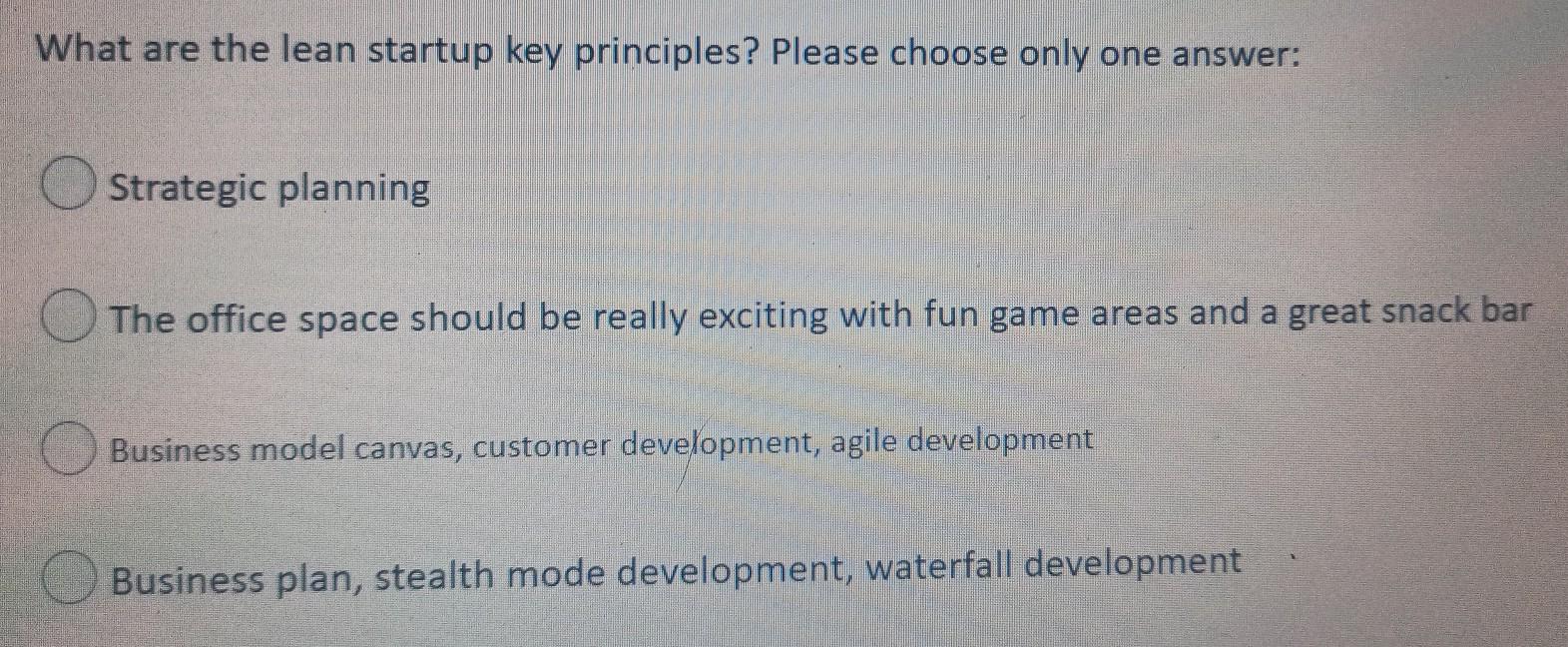 which is the right answer? What are the lean