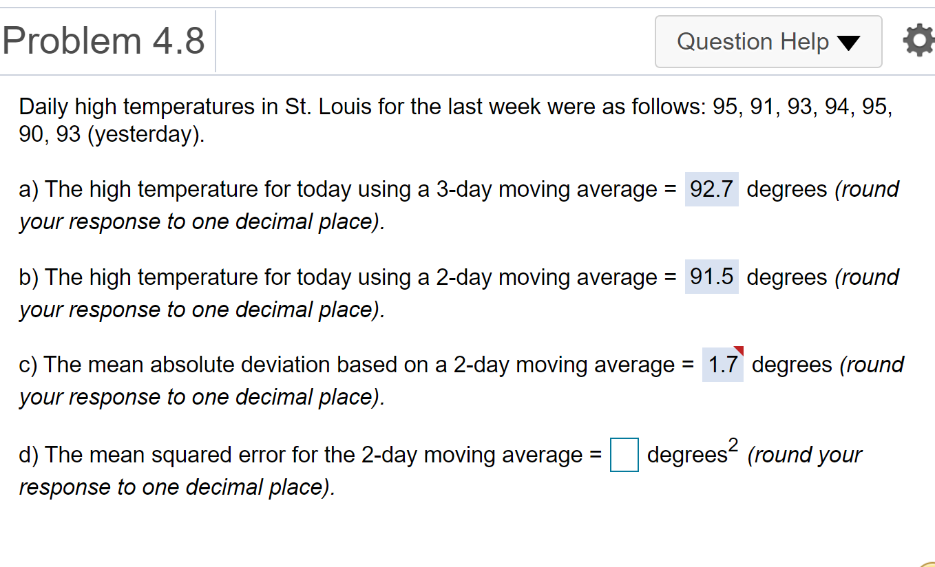 I need the answer for D. Problem 4.8 Question