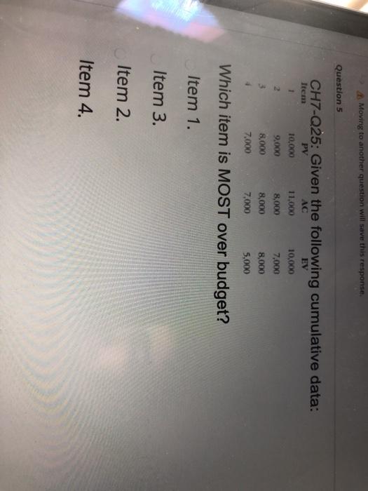 Moving to another question will save this