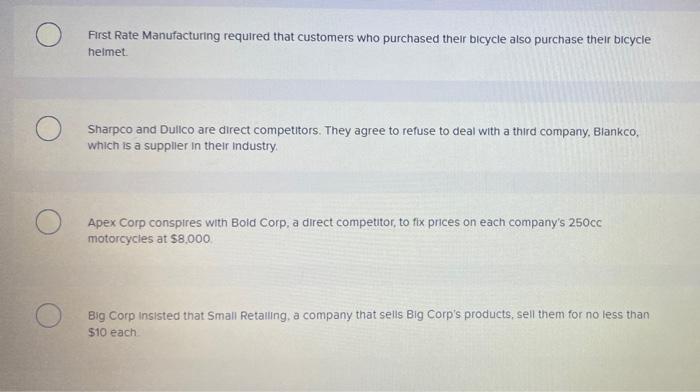 Which of the following is an example of vertical